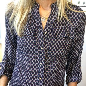 Blue Pattern Shirt